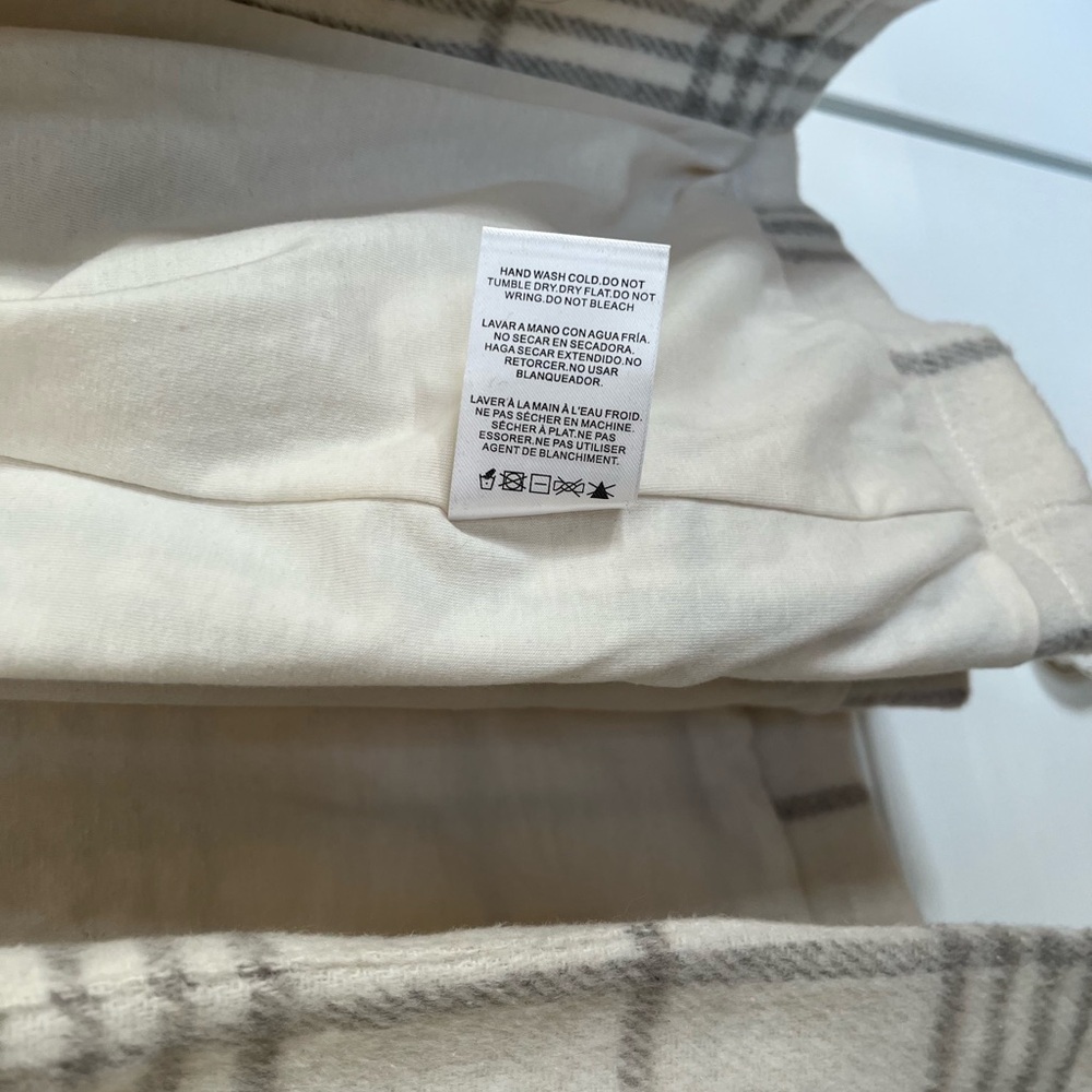 Thread & Supply Plaid OverCoat in Cream, Gray - Picture 5 of 9